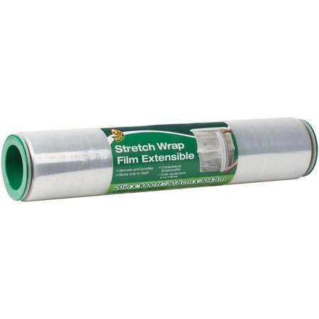 DUCK BRAND 20 in. x 1000 ft. Extensible Stretch Wrap Film, Clear DU465906